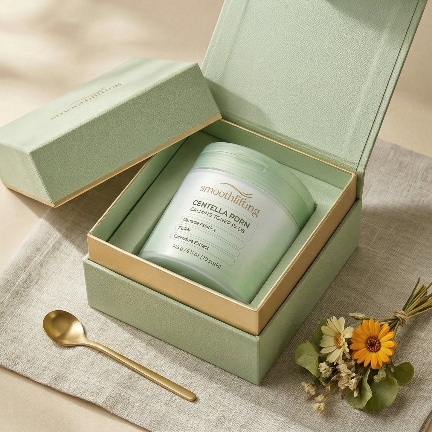 Smoothlifting Centella PDRN Calming Toner Pads