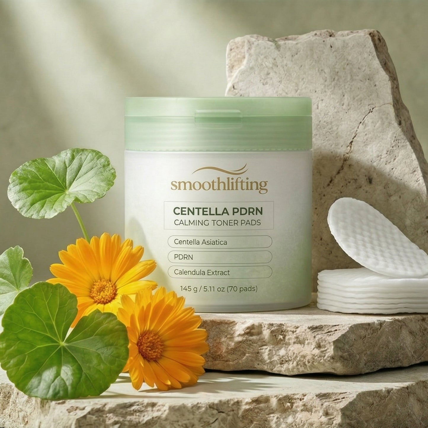 Smoothlifting Centella PDRN Calming Toner Pads