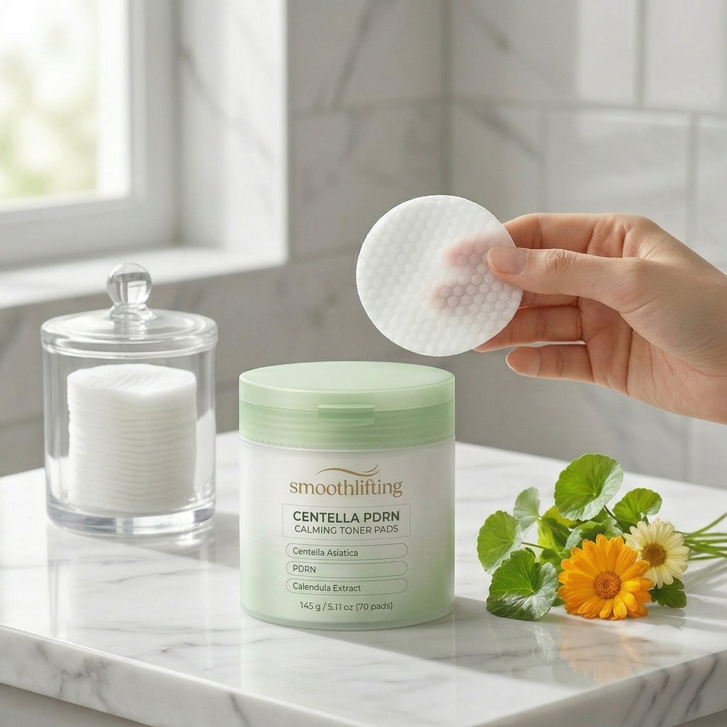 Smoothlifting Centella PDRN Calming Toner Pads